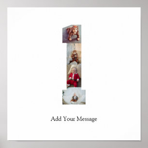 Schwarzweiß-Foto-Collage Nummer 1 Poster