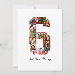 Schwarzweiß-Foto-Collage Nummer 6 Dankeskarte