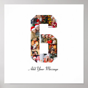 Schwarzweiß-Foto-Collage Nummer 6 Poster