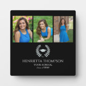 Schwarzweiß-Foto der Graduierungspartei Fotoplatte (Vorderseite)