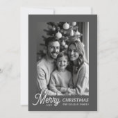 Schwarzweiß-Foto Feiertagskarte (Vorderseite)