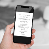 Schwarzweiß Foto Hochzeit Dankeschön Karte