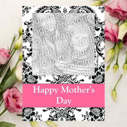 Schwarzweiß-Foto Karte