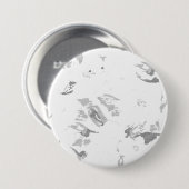 Schwarzweiß-Foto mit weißem Hintergrund Button (Vorne & Hinten)