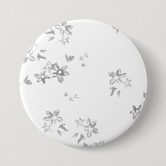 Schwarzweiß-Foto mit weißem Hintergrund Button (Vorderseite)