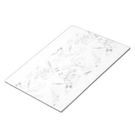 Schwarzweiß-Foto mit weißem Hintergrund Notizblock