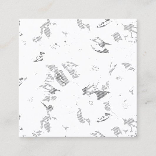 Schwarzweiß-Foto mit weißem Hintergrund Telefonnummerkarte (Vorderseite)