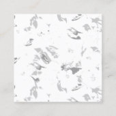 Schwarzweiß-Foto mit weißem Hintergrund Telefonnummerkarte (Rückseite)