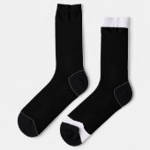 Schwarzweiß-Foto Socken (Linkes Detail)