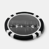 Schwarzweiß-Foto-Token, Boote Pokerchips (Einzeln)