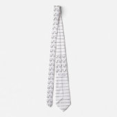 Schwarzweiß-Foto von Blätter auf weißem Hintergrun Krawatte (Rückseite)