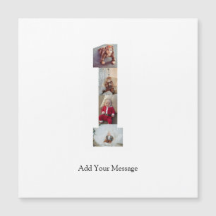 Schwarzweiß-Fotocollage Nummer 1 Magnetkarte