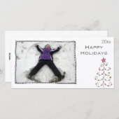 Schwarzweiß-Fotokarte Feiertagskarte (Vorne/Hinten)