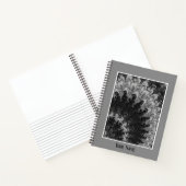 Schwarzweiß-Fraktal-Notebook Notizblock (Innenseite)