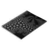 Schwarzweiß-Fraktal-Notebook Notizblock (Linke Seite)