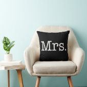 Schwarzweiss-Frau Hochzeitstag-Zitat Kissen (Stuhl )