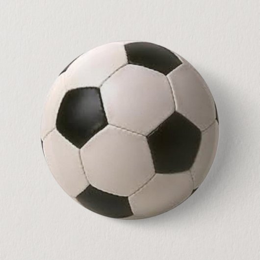 Schwarzweiss-Fußball Button (Vorderseite)