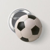 Schwarzweiss-Fußball Button (Vorne & Hinten)
