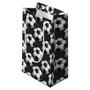 Schwarzweiss-Fußball-Muster Kleine Geschenktüte