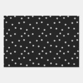 Schwarzweiß-Fußball personalisiert Geschenkpapier Set (Vorderseite)