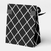 Schwarzweiß-Gastgeschenk Hochzeit Geschenkschachtel (Rückseite)