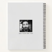 Schwarzweiß gefiltertes Quadrat-FotoCollage Notizblock (Rückseite)