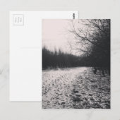 Schwarzweiß gefroren postkarte (Vorne/Hinten)