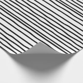 Schwarzweiss-Gekritzel-Packpapier Geschenkpapier (Ecke)