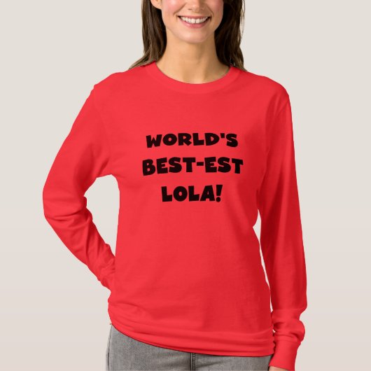 Schwarzweiss-Geschenk T-Shirts des Gut-est Lola (Vorderseite)