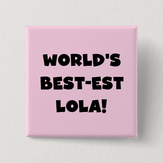 Schwarzweiss-Geschenk T-Shirts des Gut-est Lola Button (Vorderseite)