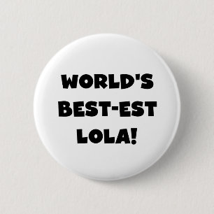 Schwarzweiss-Geschenk T-Shirts des Gut-est Lola Button