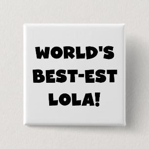 Schwarzweiss-Geschenk T-Shirts des Gut-est Lola Button