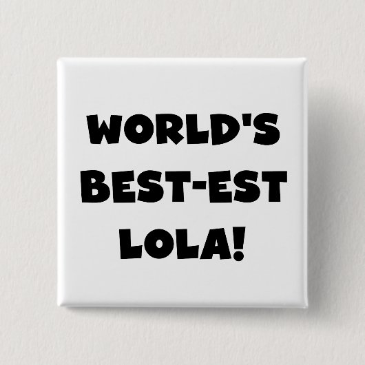 Schwarzweiss-Geschenk T-Shirts des Gut-est Lola Button (Vorderseite)
