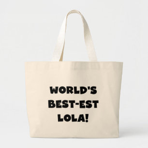 Schwarzweiss-Geschenk T-Shirts des Gut-est Lola Jumbo Stoffbeutel