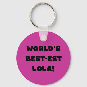 Schwarzweiss-Geschenk T-Shirts des Gut-est Lola Schlüsselanhänger