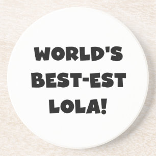 Schwarzweiss-Geschenk T-Shirts des Gut-est Lola Untersetzer