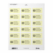 Schwarzweiss-Geschenke des Gut-est Abuela der Welt Adressaufkleber (Vorne)