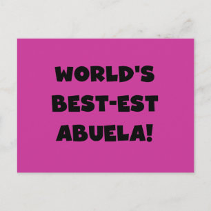 Schwarzweiss-Geschenke des Gut-est Abuela der Welt Postkarte