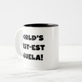 Schwarzweiss-Geschenke des Gut-est Abuela der Welt Zweifarbige Tasse (Vorderseite Links)
