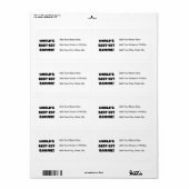 Schwarzweiss-Geschenke des Gut-est Gammie der Welt (Vorne)