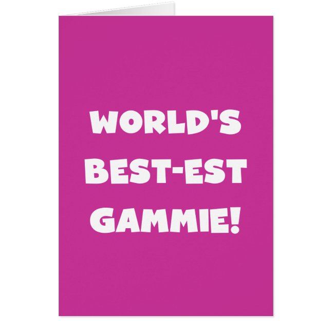 Schwarzweiss-Geschenke des Gut-est Gammie der Welt (Vorne)