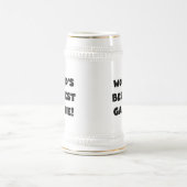 Schwarzweiss-Geschenke des Gut-est Gammie der Welt Bierglas (Mittel)