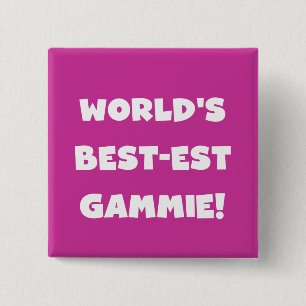 Schwarzweiss-Geschenke des Gut-est Gammie der Welt Button