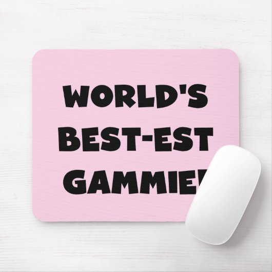 Schwarzweiss-Geschenke des Gut-est Gammie der Welt Mousepad (Mit Mouse)