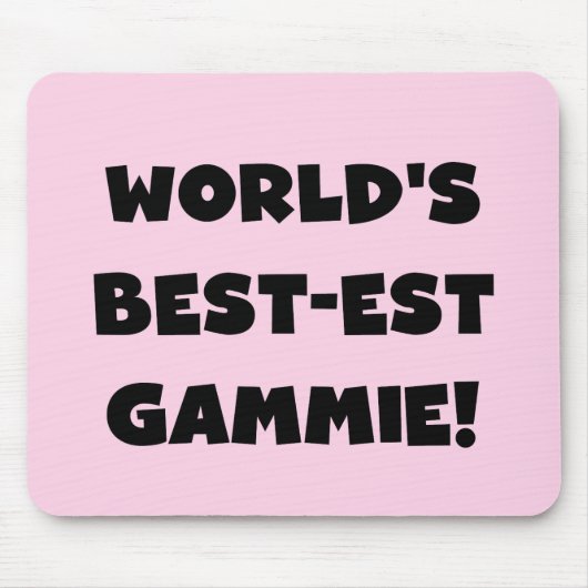 Schwarzweiss-Geschenke des Gut-est Gammie der Welt Mousepad (Vorne)