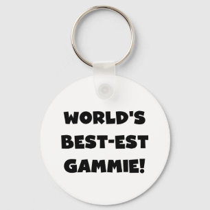 Schwarzweiss-Geschenke des Gut-est Gammie der Welt Schlüsselanhänger
