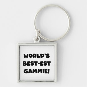 Schwarzweiss-Geschenke des Gut-est Gammie der Welt Schlüsselanhänger