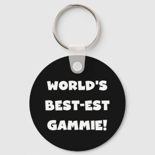Schwarzweiss-Geschenke des Gut-est Gammie der Welt Schlüsselanhänger