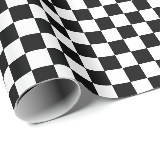 Schwarzweiß Geschenkpapier (Rolleneckpunkt)