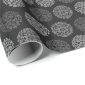 Schwarzweiss Geschenkpapier (Rolleneckpunkt)